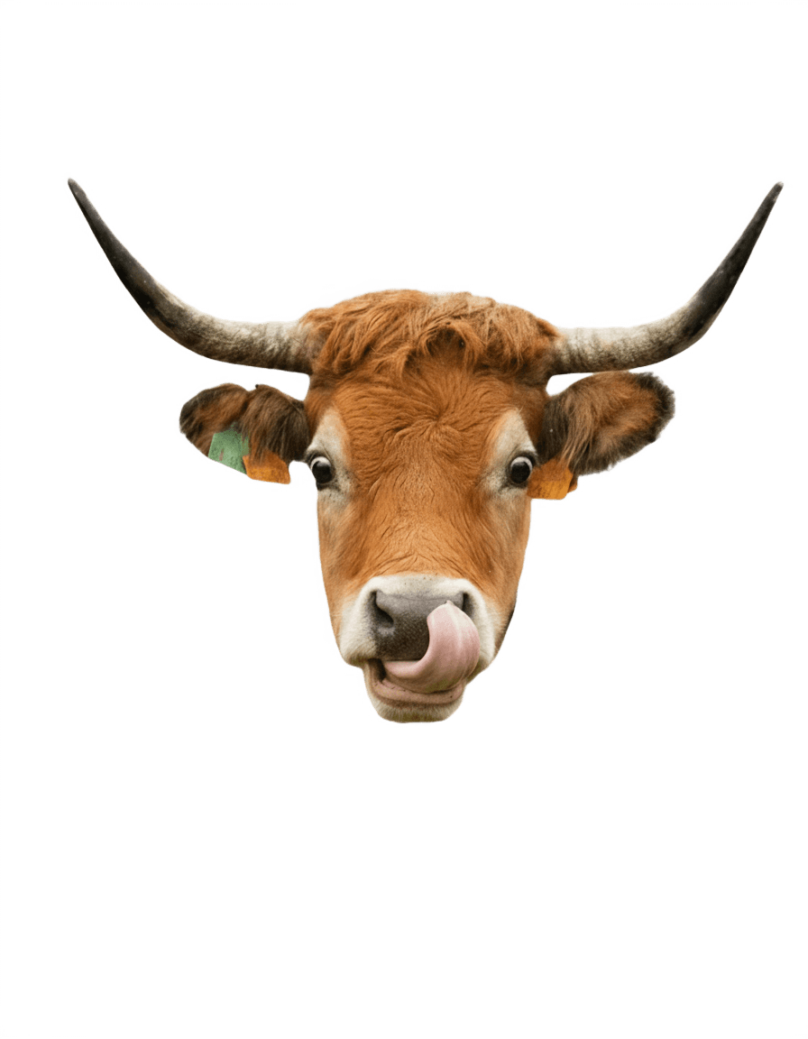 A head of a cow
